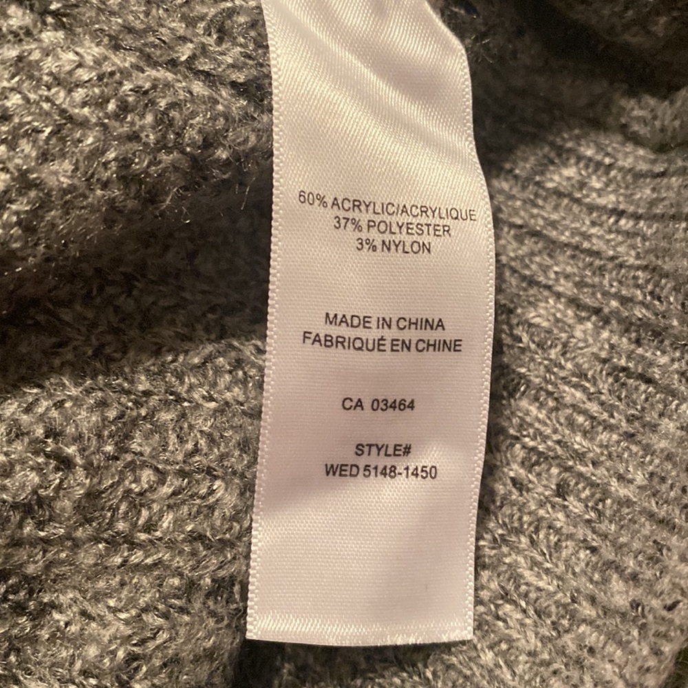 NWT RICKI’s Cowl Neck XL grey Sweater - Picture 9 of 9